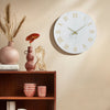 Wall Clock Illuminated / Solid Numerals Silent Retro Chic Decor 12-13inch Clocks