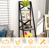 4-Tier Ladder Shelf Wooden Storage Rack Display Bookcase Plant Flower Stand
