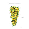 Teardrop Artificial Summer Sunflower Swag Garland Hanging Plant Wreath Home Deco