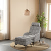 Recliner Leisure Chair Armchair Sofa Bed Upholstered Lounge Chair with Footstool