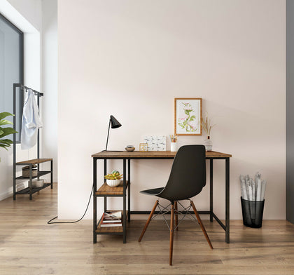 Industrial Computer Desk Writing Study Table PC Laptop w/ Shelves Workstation