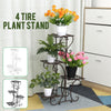 4 Tier Layer Flower Plant Pot Stand Display Shelf Home Garden Outdoor Decor Rack