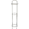Bathroom Toilet Paper Roll Tissue Holder Chrome Free Standing Storage Organiser