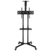 Mobile TV Cart Floor Stand Mount Home Exhibition Trolley for 32"-65" Television