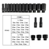 35Pcs Deep Impact Sockets 1/2" Metric Drive Tool Set Garage Workshop 8-32mm