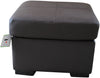 Genuine BRAND NEW Real Leather DARK BROWN Footstool Pouffe
