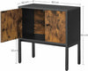 Industrial Side Cabinet Slim Vintage Sideboard Bedside Storage Cupboard Small