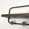 Industrial Copper Metal Wall Shelf Storage Hooks Storage Hanging Shelving Unit