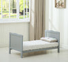 Wooden Baby Cot Bed "Orlando" Top Changer Water repellent Mattress - Grey