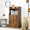 Industrial Storage Bookcase Wooden Diplay Cabinet Cupboard with Adjustable Shelf