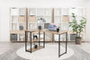 L-Shaped Corner Computer Desk Writing PC Workstation Study Table w/ Shelves MDF