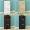 5 Drawers Chest of Drawers Narrow Tall Cabinet Bedroom Hallway Storage Furniture