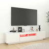 Modern TV Unit Cabinet Stand High Gloss Doors 200cm with LED Lights Drawers