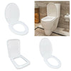 O/U/Square Shape Design WC Toilet Seat Soft Close Top Fix Quick Release Hinge UK