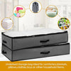 2X 90L Underbed Clothes Storage Bags Zipped Organizer Wardrobe Cube Closet Boxes