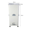 2/3 Compartment Kitchen Recycling Waste Bin Dustbin Trash Bin Rolling