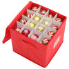 Folding Christmas Baubles Storage Box 64 Baubles Ball Holder Non-Woven Container