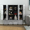 16 Cube Modular DIY Plastic Wardrobe Cupboard Cabinet Organizer Storage Shelves
