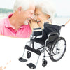 Folding Wheelchair Self Propelled Lightweight Transit Comfort Footrest Steel