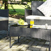 Rattan Garden Furniture Set 4 PCS chairs sofa Table Outdoor Patio Conservatory