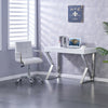 NEW White High Gloss Large Computer PC Home Executive Study Office Corner Desk