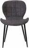 1/2x Kitchen Dining Chair Office Living Room Chair with fabric+ Metal