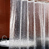 New 3D Shower Curtain Clear Plastic EVA Diamond Cube Thicker PEVA UK