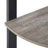 Mondeer 4 Tier Corner Shelf Bookshelf Bookcase Ladder Shelving Unit Rack Grey