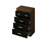 Chest of 3+2 Drawers Bedroom Cabinet Storage Sideboard Drawer Black Walnut New