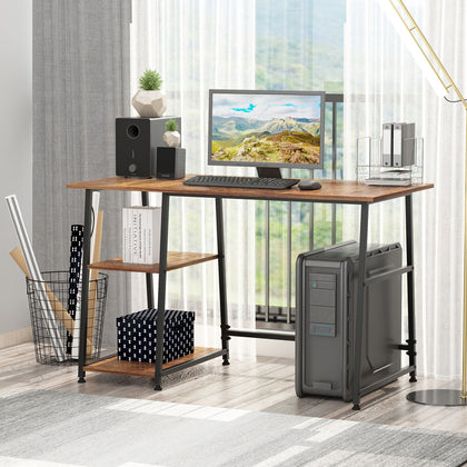 Industrial Style Small Computer Desk Kids Home Office Laptop PC Table Metal Desk