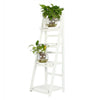 4 Tier Wooden Ladder Folding Book Shelf Stand Plant Flower Display Shelving UK