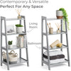Ladder Shelf Unit 4 Tier Storage Display Stand Rack Home Bathroom Christow