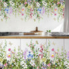 DIY Tropical Leaves Wall Sticker Butterfly Flower Plant Decal Living Room Home
