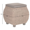 Hartleys Small Brown Storage Ottoman Footstool/Bench/Pouffe Toy Trunk Box