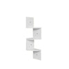 White Floating Wall Shelves Corner Shelf Storage Display Bookcase 2 5 Tier High