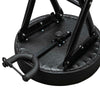 Foldable Guitar Playing High Stool Footstool Black with Guitar Rack