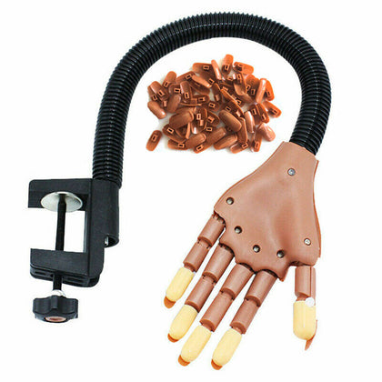 New Adjustable Nail Art Training Hand Practice Learning Model Refit Tips