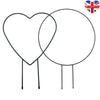 Iron Garden Plant Support Stake Stand Heart-shaped Round Vine Climbing Rack