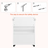 Children Toy Storage Unit with Wheels Kids Display Bookshelf Stand Rack Cabinet