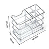 Stainless Steel Bathroom Toothbrush Holder Metal Toothpaste Stand Storage Rack