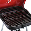 Charcoal Trolley BBQ Garden Outdoor Barbecue Cooking Grill Powder Wheel New Red