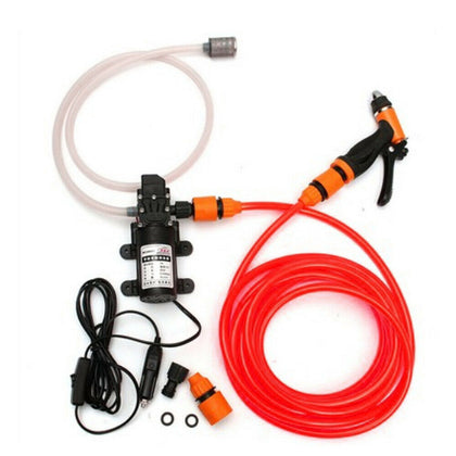 12V High Pressure Car Washer Portable Water Pump Kit Sprayer Cleaner Hose Van