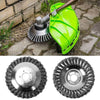 6" Trimmer Head Grass Strimmer Steel Wire Wheel Mower Weed Brush Cutter Outdoor