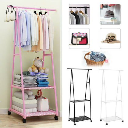 Clothes Rail Rack Garment Dress Hanging Display Stand Shoe Rack Storage Shelf