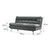 190cm Velvet Fabric Sofa Bed Living Room 3 Seaters Couch Settee Sleeper Recliner