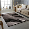 MODERN DESIGN RUG SILVER BLACK SOFT LARGE LIVING ROOM FLOOR BEDROOM CARPET RUGS