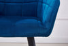 2Pcs Velvet Dining Chairs 1Pair Living Room Chairs with Armrest and Metal leg