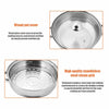 3TIER4PC INDUCTION HOB STAINLESS STEEL 28CM STEAMER POT PAN COOKER SET GLASS LID