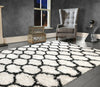 Shaggy Rug GEOMETRIC Soft Fluffy Pile Large Living Room Floor Bedroom Carpet Mat