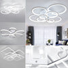 Modern Square/Ring LED Ceiling Light Kitchen Living Room Pendant Lamp Chandelier